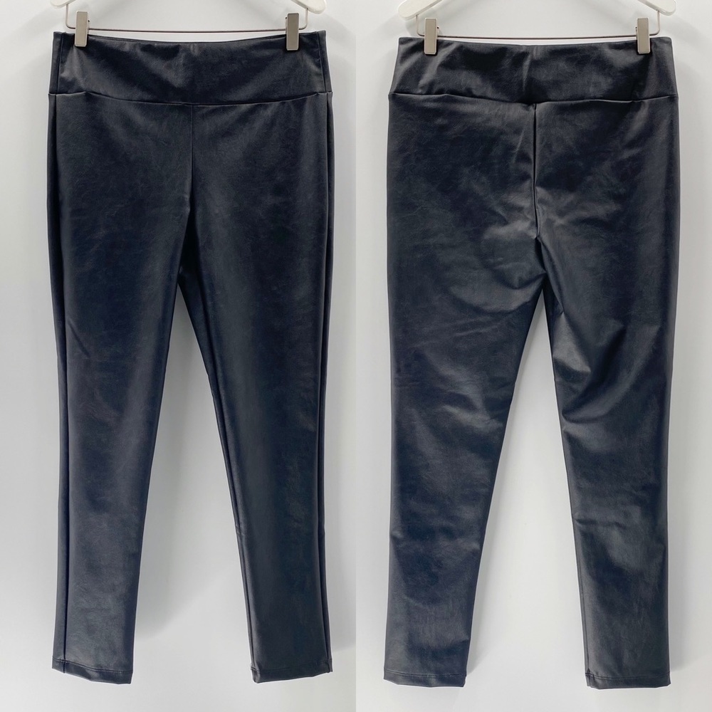 Kendall + Kylie Black Faux Leather Leggings - Picture 2 of 10